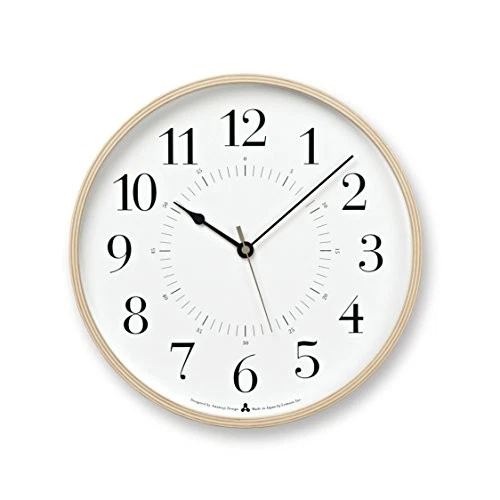 Lemnos TOKI Wall Clock Japan White AWA13-05 WH - Image 1 of 4