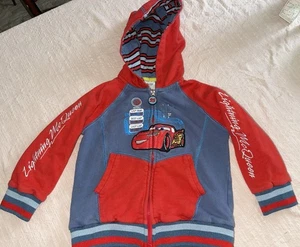 Disney Store Ligthing Mcqueen zip up hoodie boys 3 - Picture 1 of 4