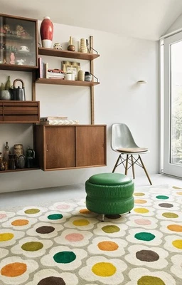 BLOSSOM RUG -( MULTI  HAND TUFTED RUG, LIVING ROOM RUG, KIDS ROOM RUG 5x8ft.) - Image 1 of 3