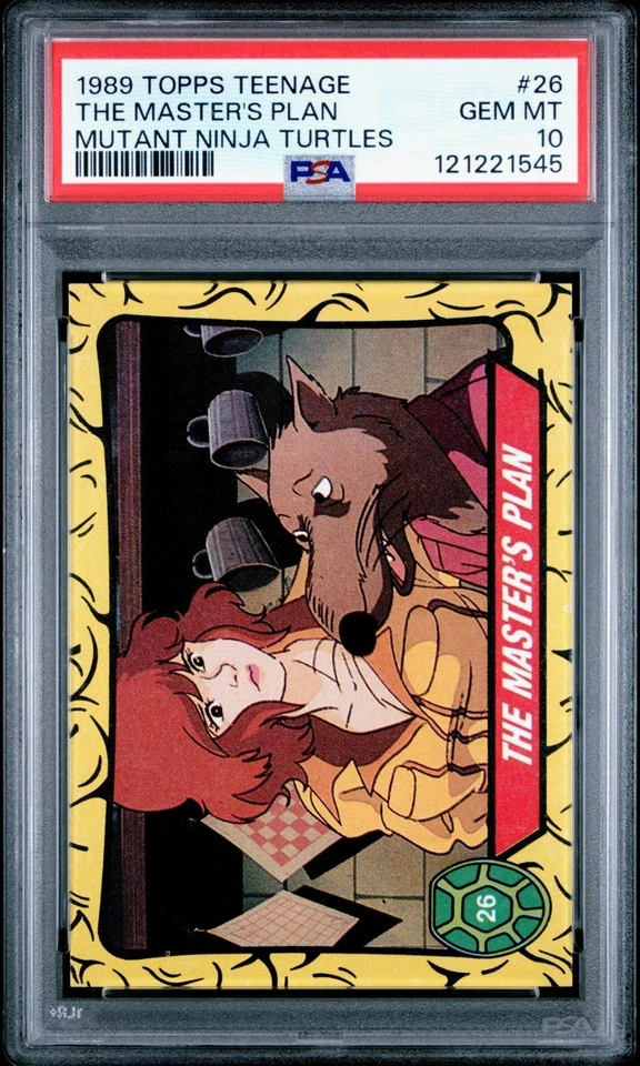 "THE MASTER'S PLAN" #26 TMNT PSA 10 💎 POP 3 (Topps, 1989) - Image 1 of 2