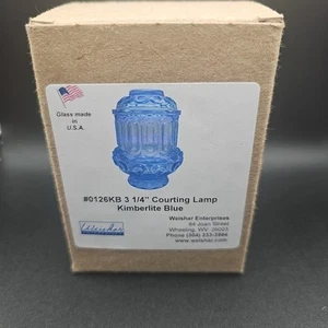 Neu im Karton WEISHAR MOND UND STERNE MINI UMWERBEN FEE LAMPE Kimberlit blau klein - Bild 1 von 5