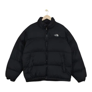 North Face 700 Nuptse Puffer Jacket Mens Size XL Black Down Full Zip - Picture 1 of 14