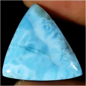 28.40 Cts Natural LARIMAR Cabochon Sky Blue Larimar Gemstone 24x25x6 mm GL-203 - Picture 1 of 7