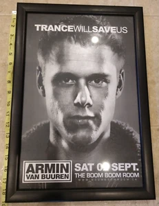ARMIN VAN BUUREN - 2007 FRAMED CONCERT POSTER - RARE! TECHNO - DJ MEMORABILIA - Picture 1 of 4