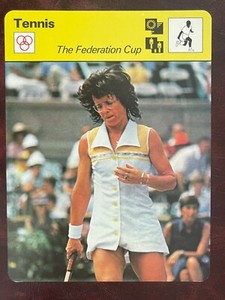 1977-79 Sportscaster Set BILLIE JEAN KING #38-24 TENNIS FEDERATION CUP - NM/MINT