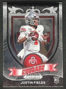 JUSTIN FIELDS 2021 Panini Prizm Draft Picks Crusade Rookie RC #163 | Ohio State - Picture 1 of 2
