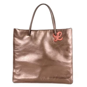 Authentische LOEWE Handtasche Einkaufstasche Bronze Leder – e55146a - Bild 1 von 13