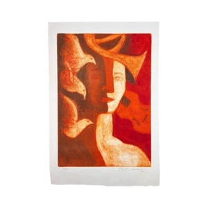 HECTOR CARRIZOSA. Stampa. Collagraph / carta fatta a mano. Arte messicana contemporanea. - Foto 1 di 6