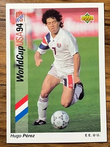 Upper Deck 1993 World Cup USA Soccer Card #144 Hugo Perez America - Picture 1 of 2