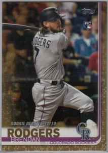 Actualización Topps Gold Parallel 2019 #US45 Brendan Rodgers/debut de novato de los Rockies 2019 - Imagen 1 de 1