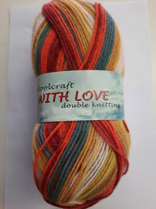 Baby Wool - Woolcraft Yarn - With Love DK - Knit Crochet 100g ball - Adult - Picture 1 of 36
