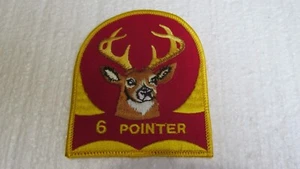 DEER HUNTING HUNTER TROPHY EMBROIDERED PATCH 6 POINTER - Picture 1 of 1