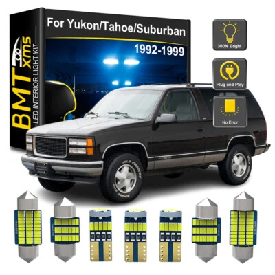 12x Interior Light Bulbs For 1992-1999 GMC Yukon Chevrolet Tahoe Suburban Blue - Image 1 of 4