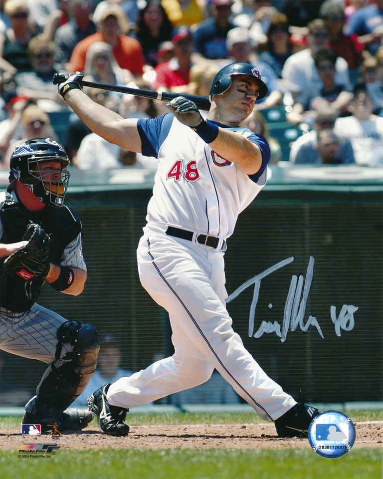 Foto de archivo fotográfico firmada autografiada por Travis Hafner Cleveland Indians 8x10 Foto 1 de 1