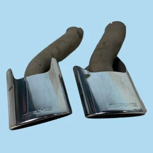 Right AMG Exhaust Muffler Tips OEM Mercedes W219 W211 CLS55 CLS63 E55 E63 - Picture 1 of 9