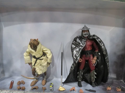 Neca Teenage Mutant Ninja Turtles Shredder & Splinter 2 Pack TMNT Movie Cover