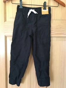 NWT Gymboree Boys Pull on Pants Jersey Lined Jogger Black 2T,3T,4T,4 - Picture 1 of 2