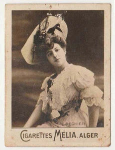 Cigarettes Melia Algeria Overseas Card Actresses Tirage A - Regnier - Picture 1 of 2