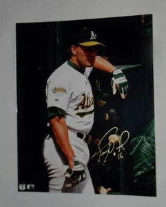 Troy Neel SIGNED IN GOLD 1993 PHOTO OAKLAND A'S EXCELLENT - Picture 1 of 3