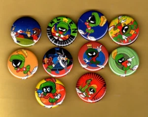 MARVIN THE MARTAIN     1.25” Button Set  LOT Of  10  Pins  Pinbacks - Picture 1 of 2