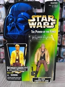 Star Wars - Power of the Force - Luke Skywalker Ceremonial - Grün Hasbro Japan - Bild 1 von 2