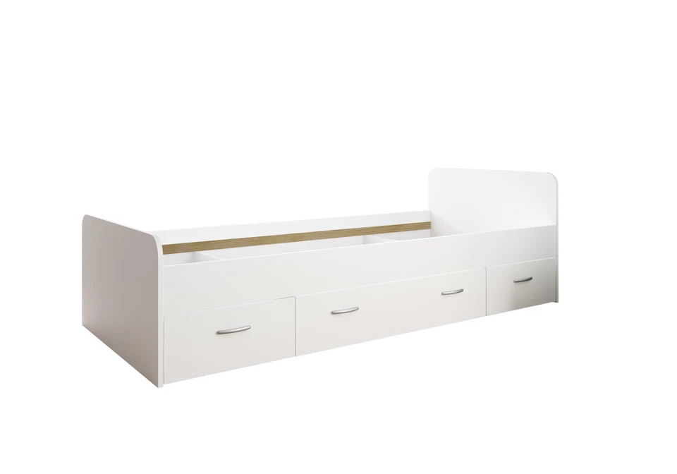 Letto singolo SIRIS con 3 cassetti, in laminato, LAP 204x65x95 cm. - Immagine 1 di 1