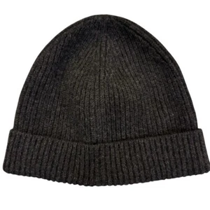 J.Crew dunkelgrau anthrazit gerippt Kaschmir Beanie Unisex Gr. OS - Bild 1 von 2