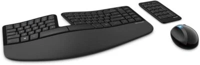 Microsoft Sculpt Ergonomic Wireless Desktop Keyboard & Wireless Mouse - Image 1 of 3