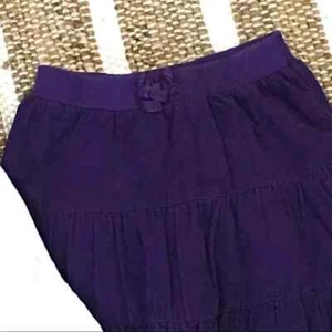 Corduroy girl purple plum skirt and white tee shirt top outfit set school 5 - Picture 1 of 7