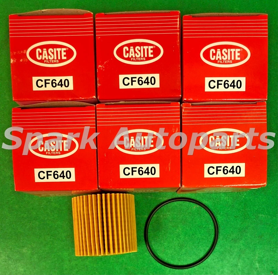 Case of 6 Engine Oil Filter CASITE CF640 For TOYOTA Corolla, LEXUS, CH10358 - Image 1 of 3