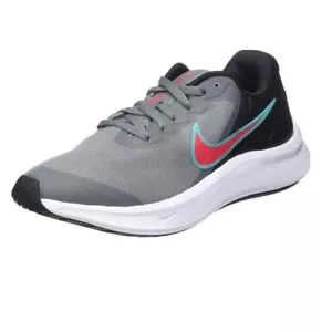 Nike Kids Star Runner 3 sneaker, Smoke Grey/Siren Red-black, 5.5 Big Kid - Picture 1 of 6