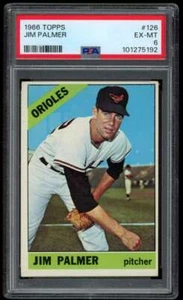 1966 Topps #126 Jim Palmer PSA 6 RC Rookie Baltimore Orioles UER (5192) - Picture 1 of 2
