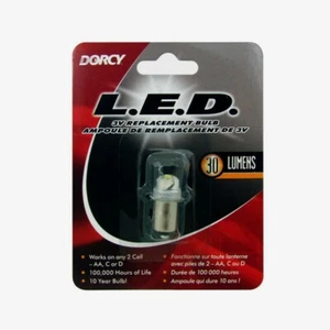 BOMBILLA DE REPUESTO DE LINTERNA LED Dorcy 3 voltios 30 lúmenes base de bayoneta 41-1643 ¡NUEVA! - Imagen 1 de 1