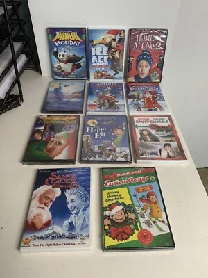 Lot Of 11 Kids Christmas Movies (C) Home Alone Prancer Ice Age Curious George Foto 1 de 4