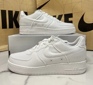 Men's 7.5 - Nike Air Force 1 Low Canvas Pack Triple White HV1204-100 - Picture 1 of 6