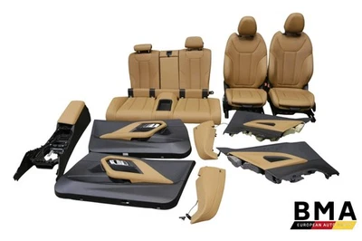 BMW M240i G42 marrón coñac asientos interiores delanteros y traseros paneles de puertas reposabrazos OEM Foto 1 de 4