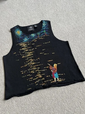 Cardigã suéter colete sem mangas Michael Simon XL presépio Natal - Imagem 1 de 4