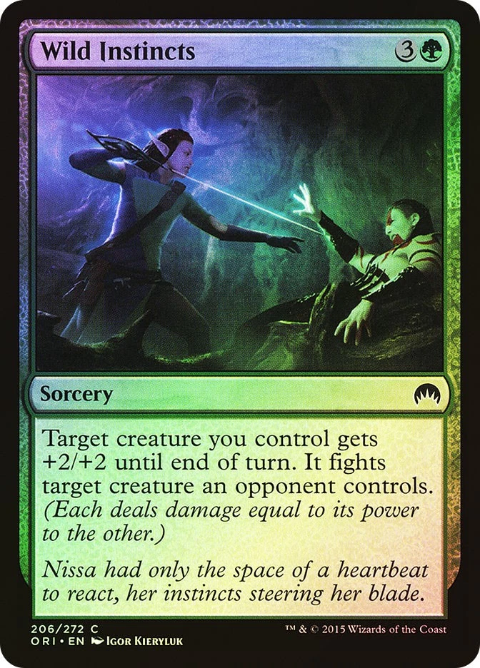 MTG FOIL Wild Instincts  - Magic Origins #206 - Image 1 of 1