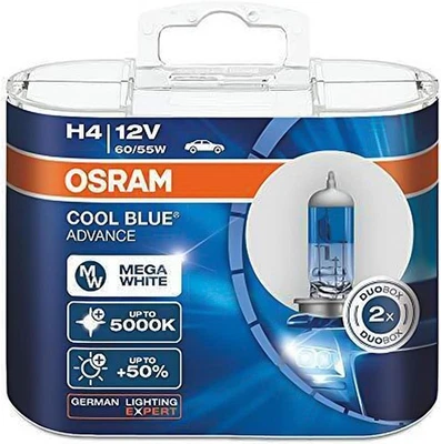 OSRAM H4 9003 12V 60/55W 5000K 62193CBA Cool Blue Advance Hi/lo Beam  - Image 1 of 4