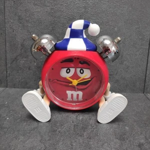 M&Ms Despertador Rojo Sentado Gorro de Dormir Vintage aprox. 14 cm Grande - Imagen 1 de 4