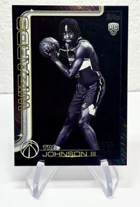 2025-26 Topps Basketball Black Friday Tre Johnson III #206 Blackout Surge /99 - Foto 1 di 2