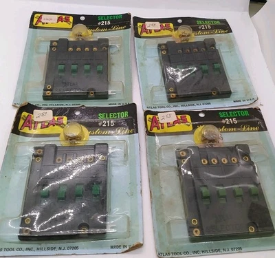 Lot of 4 Atlas #215 Selector Switches HO or N scale, NEW SEALED  - Image 1 of 4