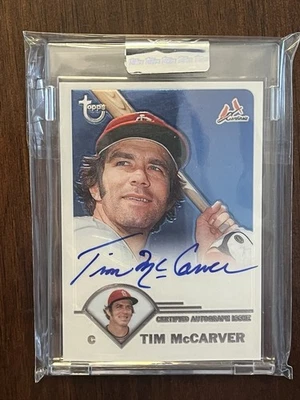 2003 Topps Retired Signature Ed Tim McCarver  UNCIRCULATED Rare - Image 1 of 2