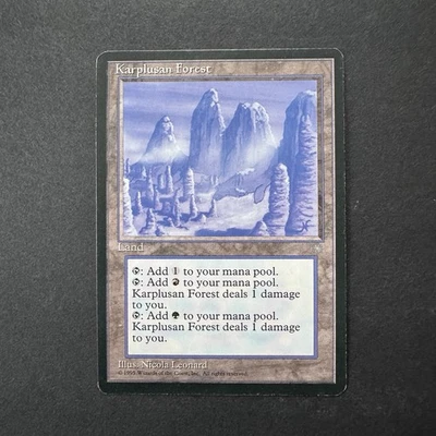 *** Karplusan Forest Ice Age *** NEVER PLAYED 1995 MTG Magic VINTAGE FAST SHIP - Image 1 of 2