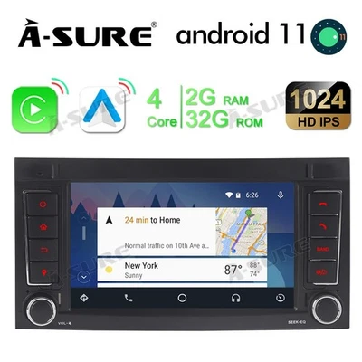 2+32GB Android Autoradio BT SWC GPS Navi CarPlay für VW T5 Multivan Transporter - Bild 1 von 4