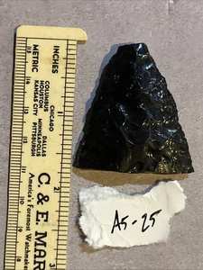 Authentische Obsidian Pfeilspitze Nordwesten/Südwesten/Süden CA Nachlassfund A5-25 - Bild 1 von 2