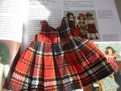 ROBE POUPEE  Tenue ancienne BLEUETTE "Bon Petit Diable" G. Languereau - Photo 1/4