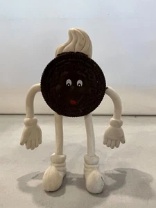 Vintage Mister Oreo Cookie Rubber Bendable Figurine Novelty Advertisement Toy - Picture 1 of 8