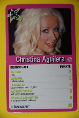 Christiana Aguilera - 2005 Top of the Pops card - card published in Germany - Bild 1 von 2
