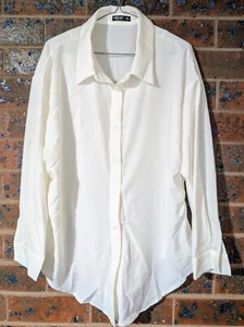 SHEIN Plus Size women's Solid Color Drop Shoulder Long Sleeve Shirt - Size 18 - Picture 1 of 3